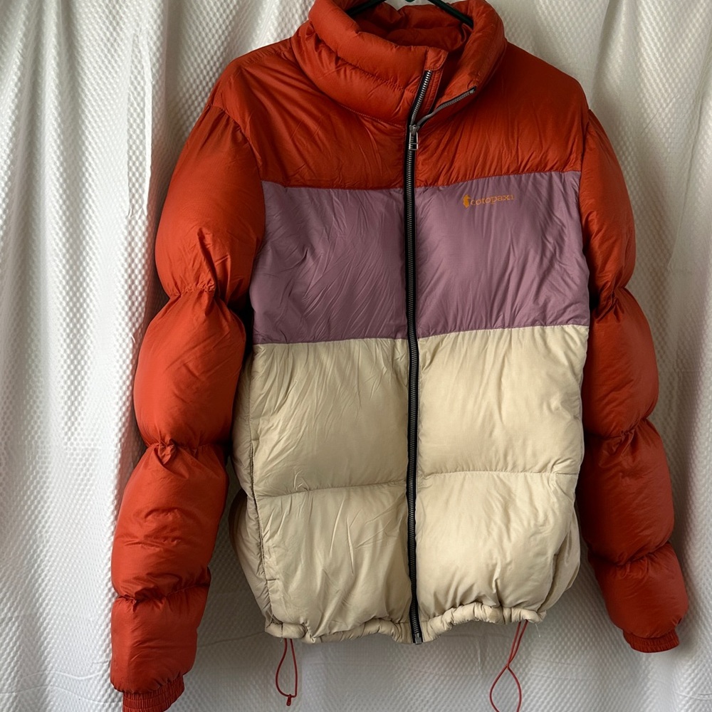 Cotopaxi Red and Purple Puffer Jacket